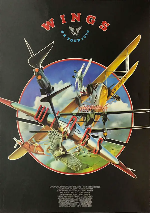 Wings 1979 UK Tour poster
