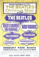 Poster for The Beatles' Christmas Show, 1963-64