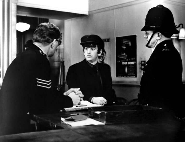 Ringo Starr in The Beatles' film A Hard Day's Night, 7 April 1964