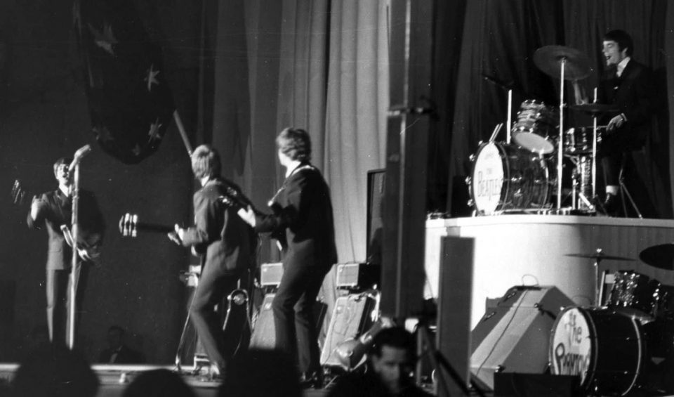 The Beatles with Jimmie Nicol in Adelaide, Australia, 13 June 1964