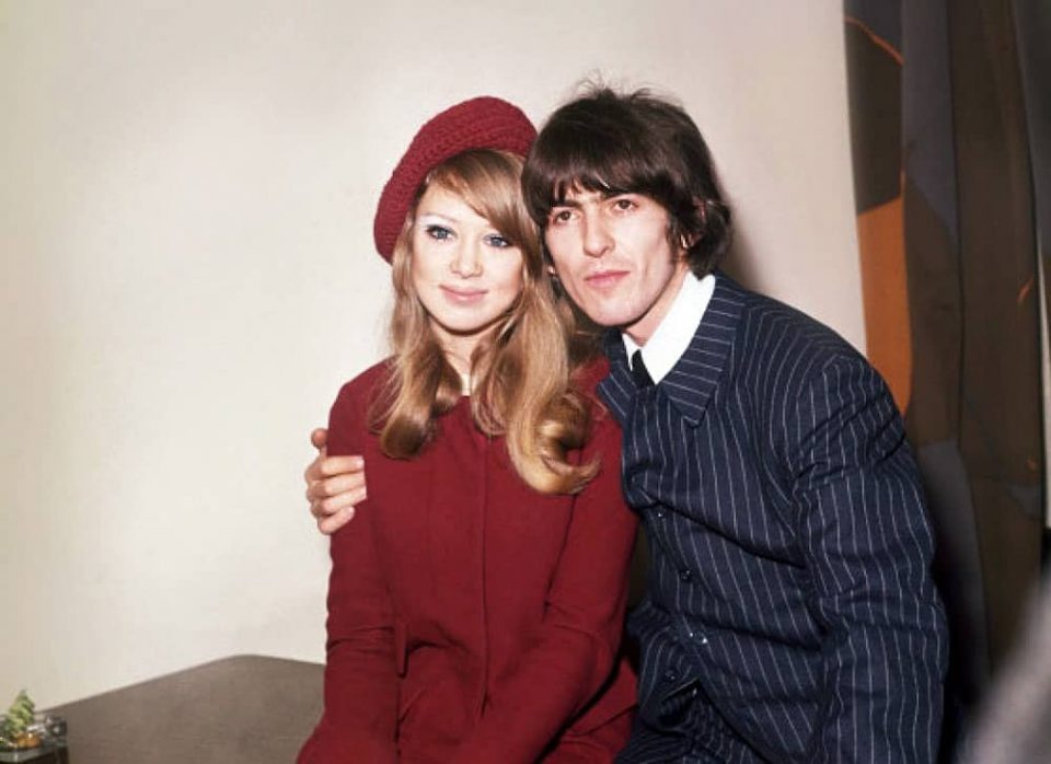 George and Pattie Harrison on their wedding day, 21 January 1966