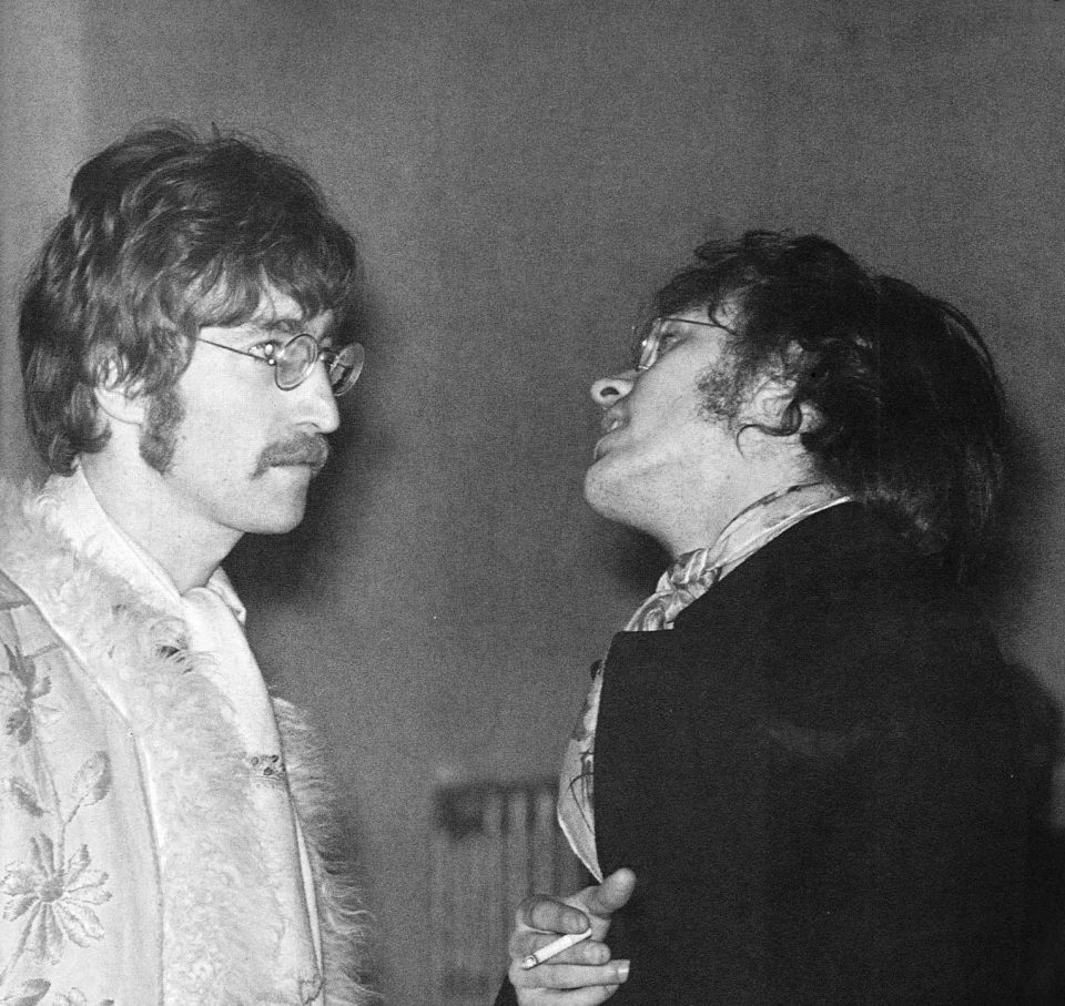 John Lennon and John Dunbar at the 14 Hour Technicolour Dream, 29 April 1967