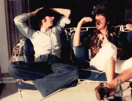 John Lennon and Paul McCartney, 1974