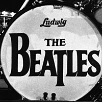 The Beatles' drop T logo