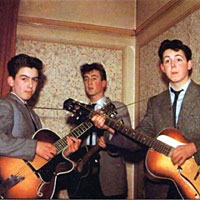 George Harrison, John Lennon and Paul McCartney, 1957