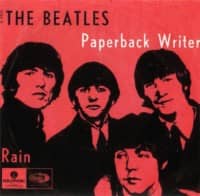 Paperback Writer single artwork – Denmark