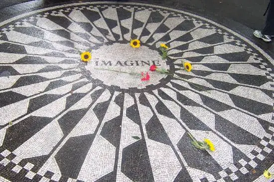 Strawberry Fields in Central Park, New York City
