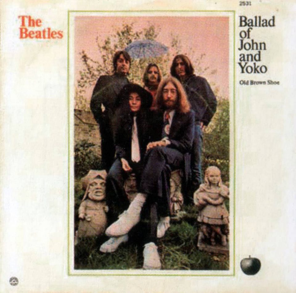 The Ballad Of John And Yoko single artwork – USA