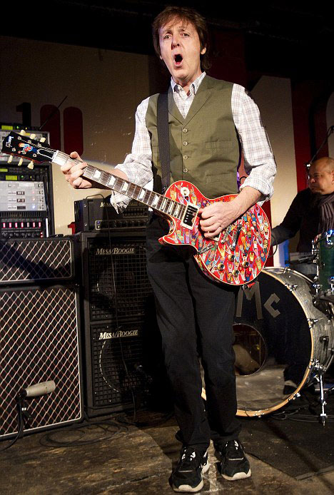 Paul McCartney at the 100 Club, London, 17 December 2010