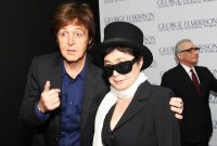 Paul McCartney and Yoko Ono at the premiere of George Harrison: Living In The Material World, 2 October 2011
