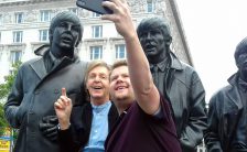 Paul McCartney and James Corden in Liverpool, 9 June 2018