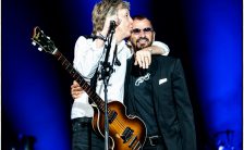 Paul McCartney and Ringo Starr at Dodger Stadium, Los Angeles, 23 July 2019