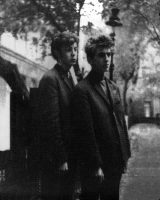 Paul McCartney and George Harrison in Hamburg, 1960