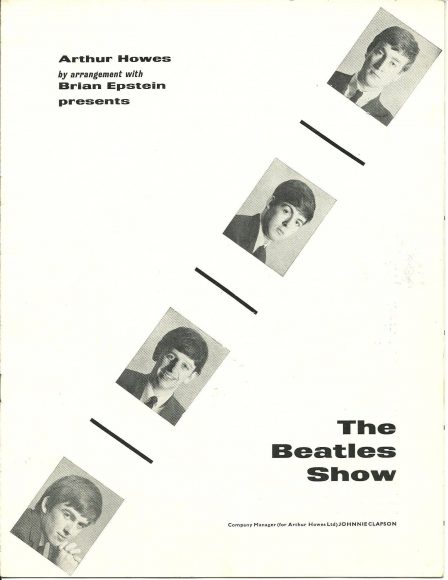 The Beatles' 1963 winter tour programme