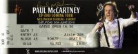Ticket for Paul McCartney's concert in Cardiff, 26 June 2010