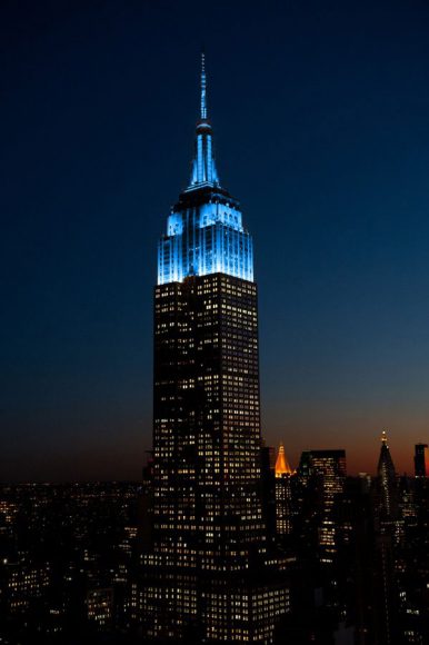 Empire State Building lit to celebrate John Lennon's 80th birthday