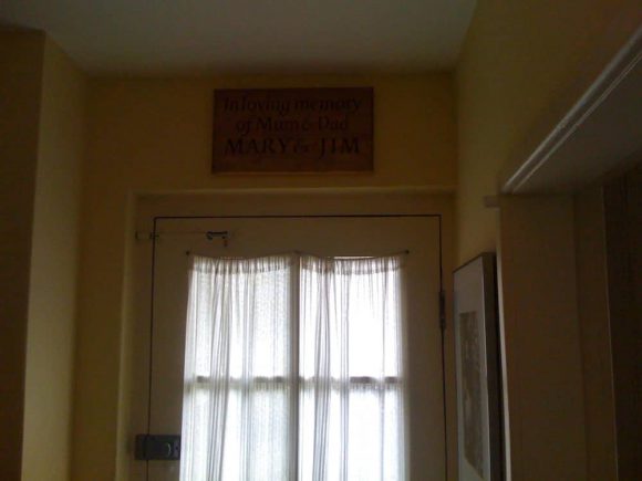 Plaque above the front door of 20 Forthlin Road, Liverpool