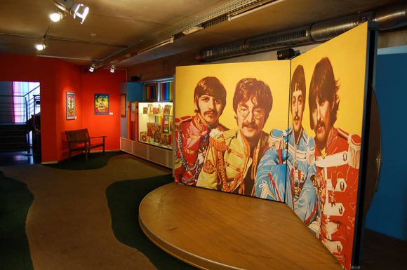 Inside the Beatlemania museum, Hamburg, Germany