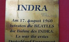 Plaque outside the Indra Club, Hamburg, 2011