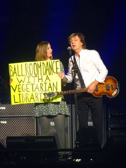 Paul McCartney and Sarah Lindenbaum, 12 September 2017