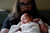 Sean Lennon and son Aurelius