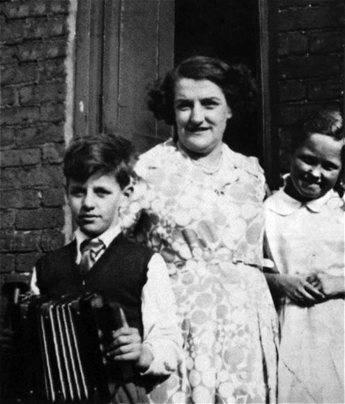 Ringo Starr (Richard Starkey) with his mother Elsie, 1948/9