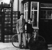 John Lennon, 8, with his cousin Stanley Parkes, 15