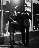 John Lennon and Paul McCartney, circa 1960