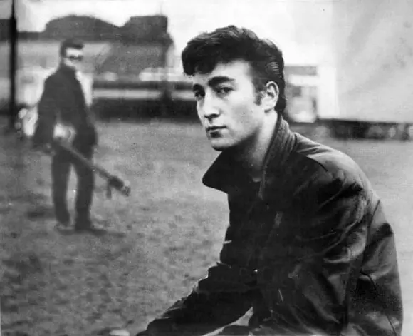 John Lennon and Stuart Sutcliffe in Hamburg, 1960