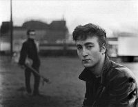 John Lennon and Stuart Sutcliffe in Hamburg, 1960