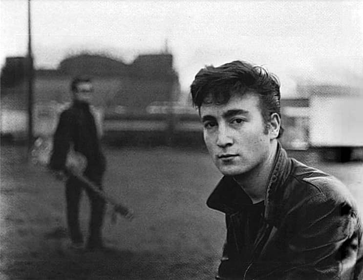 John Lennon and Stuart Sutcliffe in Hamburg, 1960