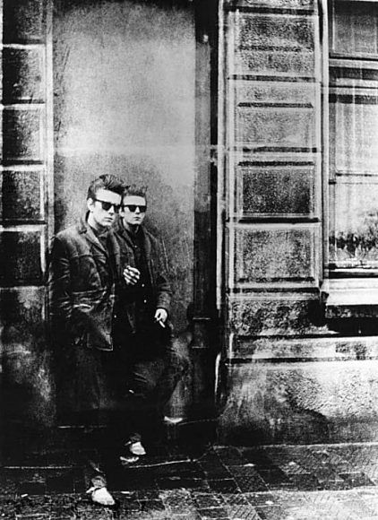 Double exposure of Stuart Sutcliffe in Hamburg, 1960
