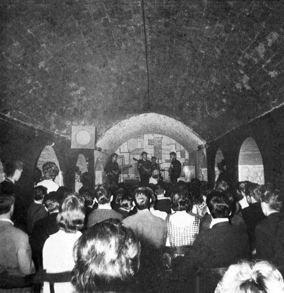 The Beatles at the Cavern Club, Liverpool, 1961