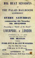 Poster for The Beatles at the Palais Ballroom, Aldershot, 9 December 1961