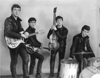 The Beatles at their first photo session, 17 December 1961