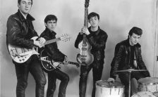 The Beatles at their first photo session, 17 December 1961