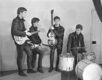 The Beatles at their first photo session, 17 December 1961