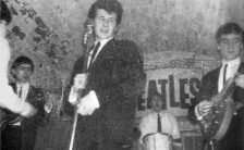 Pete Best singing with The Beatles at the Cavern Club, Liverpool, 5 April 1962