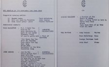 Brian Epstein's list of song suggestions for The Beatles' first EMI recording session on 6 June 1962