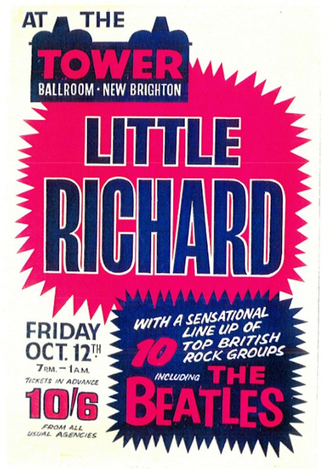 Poster for The Beatles and Little Richard, Liverpool, 12 October 1962
