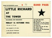 Ticket for Little Richard and The Beatles, 12 October 1962