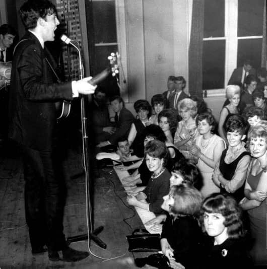 The Beatles performing at Town Hall, Newton-le-Willows, 30 November 1962
