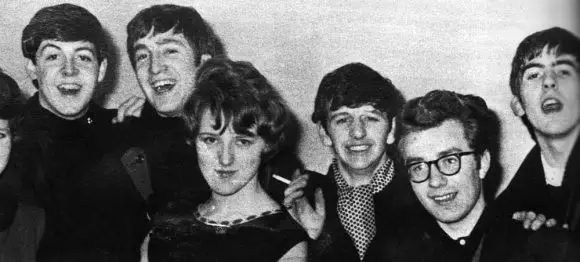 The Beatles with fans at Floral Hall Ballroom, Morecambe, 18 January 1963