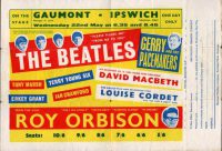 Poster for The Beatles at the Gaumont, Ipswich, 22 May 1963