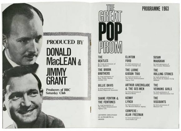 Programme for the Great Pop Prom, Royal Albert Hall, London, 15 September 1963