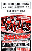 Poster for The Beatles at the Colston Hall, Bristol, 15 November 1963