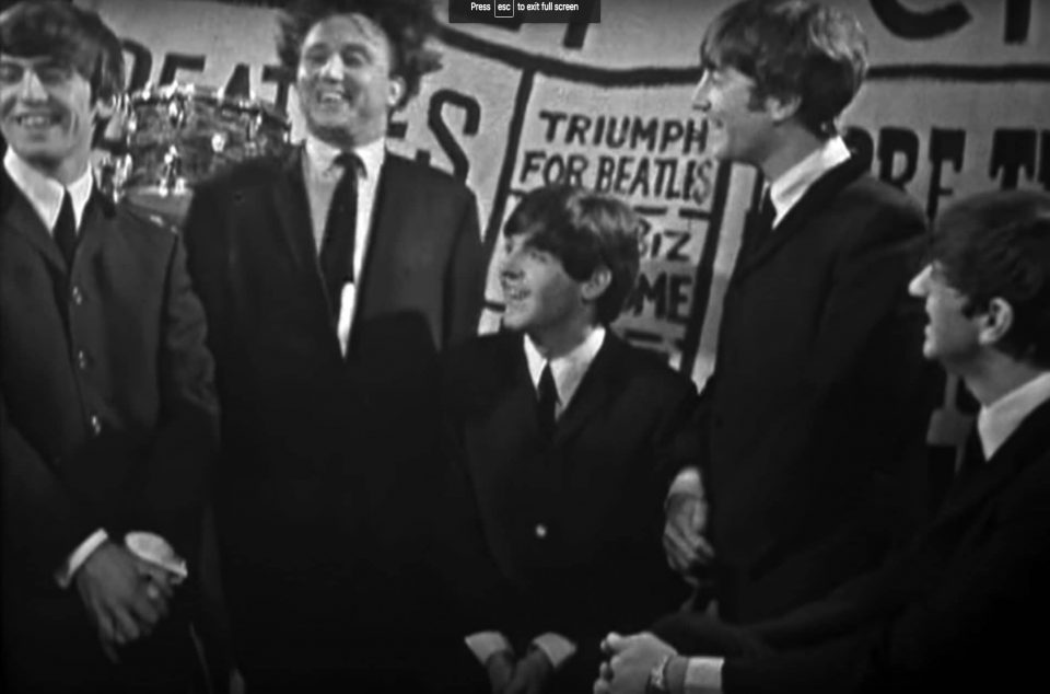 The Beatles and Ken Dodd, Manchester, England, 25 November 1963