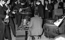 The Beatles backstage in Versailles, France, 15 January 1964