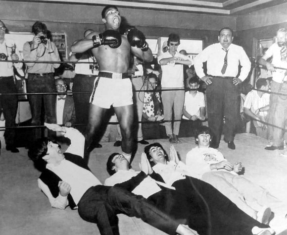 The Beatles with Cassius Clay (Muhammad Ali), 18 February 1964