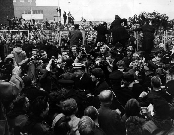 The Beatles at London Airport, 22 February 1964